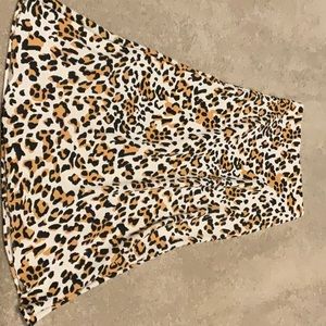 Aritzia Babaton Cheetah Print Slip Skirt